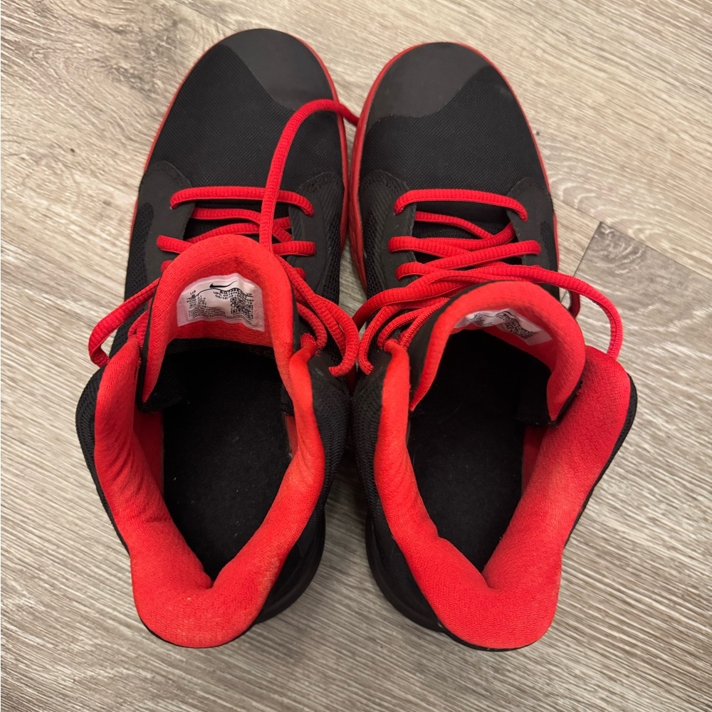 Nike Precision 3 Red and Black Basketball Men’s Shoes - Picture 3 of 7